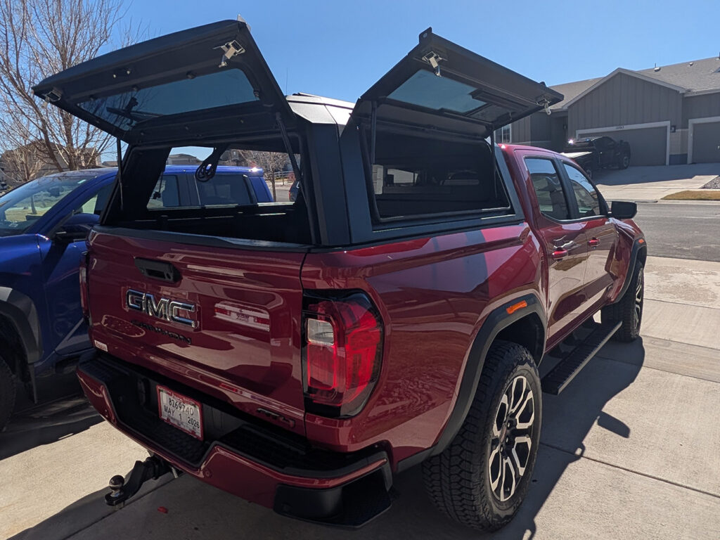 2023-Present GMC Canyon with an Overlandico aluminum truck topper