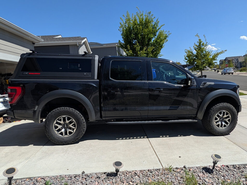 Ford F-150 with an Overlandico aluminum truck topper