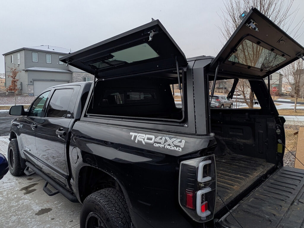 2007-2021 Toyota Tundra with an Overlandico aluminum truck topper
